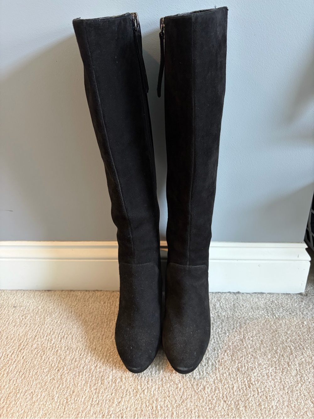 Nine West Black Over-the-Knee Suede Boots
